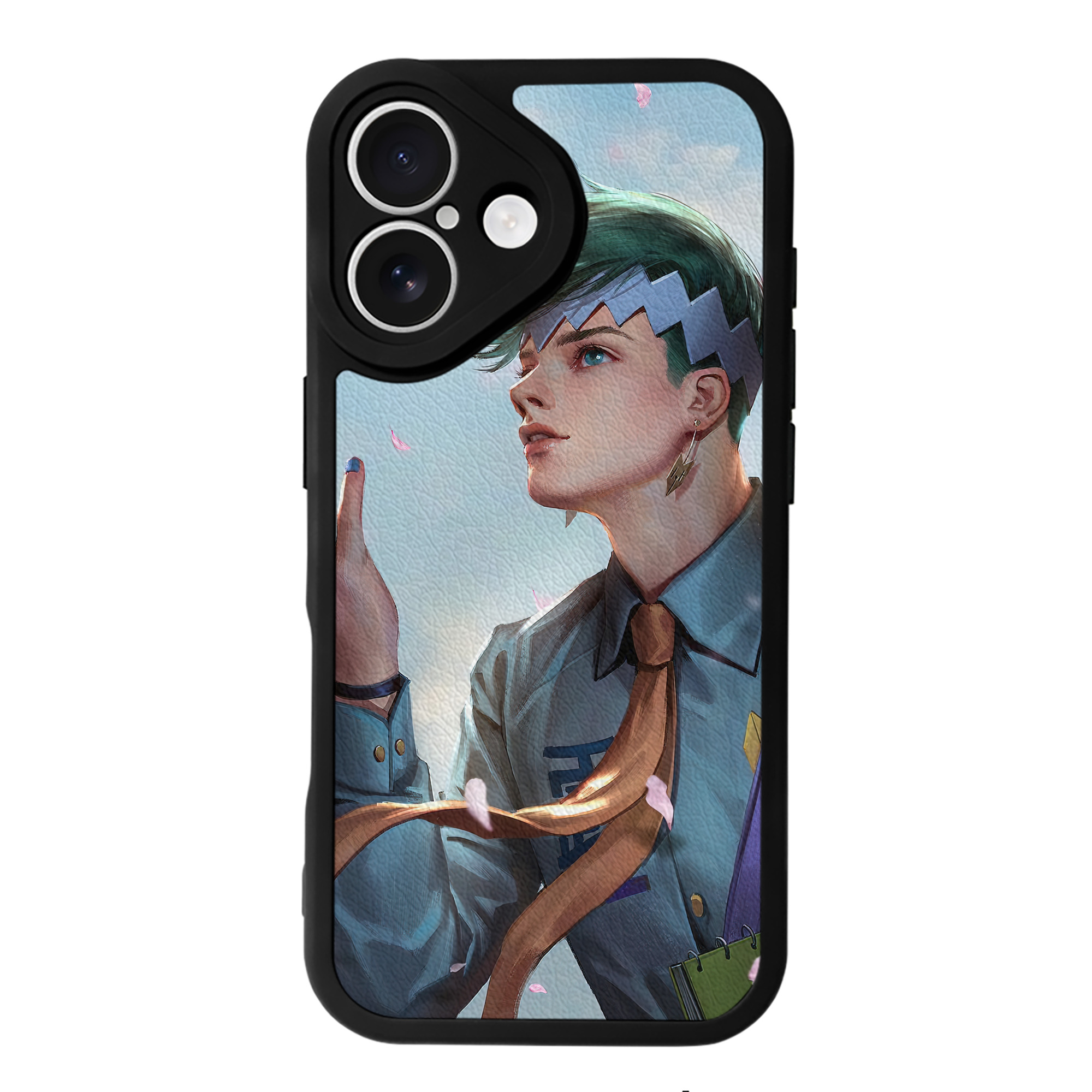 （画像用） ジョジョの奇妙な冒険 JoJo's Bizarre Adventure 【iPhone 16シリーズ対応】シリコンスマホケース（レザー調） 材質：シリコン